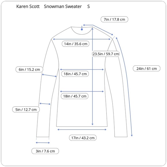 Karen Scott Red Knit Sweater Snowman Snowflake Embellishment Small S - Picture 12 of 13